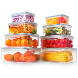 yashe Frischhaltedose transparent 1 l 8-teiliges Set