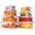 yashe Frischhaltedose transparent 1 l 8-teiliges Set