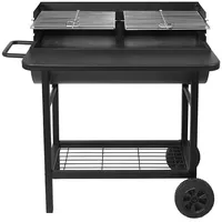 Red deco Holzkohlegrill 39,5x35,5 cm mit Wagen alabama