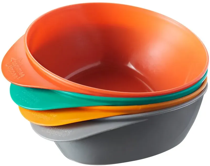 Tommee Tippee Easi-scoop Schüssel für Babys 6m+ 4 St.
