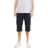 Tom Tailor Relaxed Fit OVERKNEE Cargo Shorts - Dunkelblau - 30