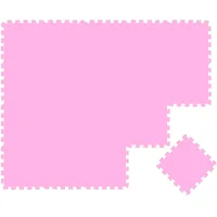 LittleTom Baby & Kinder Puzzlematte 30 x 30 cm 18 Teile Pink