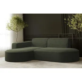 kaiser möbel Ecksofa, Sofa L form, Couch L form MODENA L STUDIO stoff Neve Olive Links
