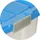 BigDean Eurobox mit Deckel und Rollen 60 x 40 x 33 cm 4-tlg. silber