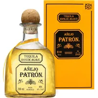 PATRÓN Añejo Premium Tequila, creata in Messico in piccoli lotti a partire dal 100% della migliore agave Weber Blue, invecchiata per oltre 12 mesi in botti di rovere, Vol. 40%, 70 cl / 700 ml