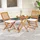 luxuskollektion Gartenmöbel Set 3-tlg. Beige
