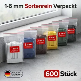 Inovatec Kunststoff Verglasungsklötze 100 x 24 im Karton | Weiß/Blau/Rot/Gelb/Grün/Schwarz