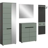 Xonox.home Canu 4tlg. 220x190x37 cm in Smoke Green Nb.