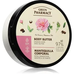 Green Pharmacy Damask Rose & Shea Butter Body Butter intensive feuchtigkeitsspendende Körperbutter 200 ml