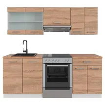 Vicco Küchenzeile R-Line 200 cm Weiß