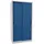 Pavoy Schiebetürenschrank Stahl 1950 x 1000 x 600 mm lichtgrau/enzianblau 4 Fachböden