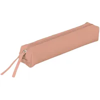 Clairefontaine 410157C Schlampermäppchen Slim, aus Lammleder, 19,5 x 2,5 x 4cm, 1 Stück, Koralle