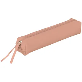 Clairefontaine 410157C Schlampermäppchen Slim, aus Lammleder, 19,5 x 2,5 x 4cm, 1 Stück, Koralle