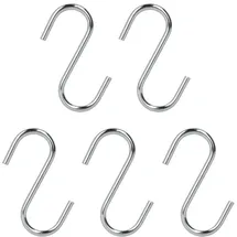 Metaltex S-Haken 5er Set 7 cm, verchromt