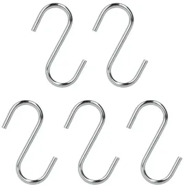 Metaltex S-Haken 5er Set 7 cm, verchromt