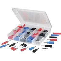 VOLTCRAFT SUBP84-03 Laborstecker Stift-Ø: 4 mm Schwarz, Rot, Blau,