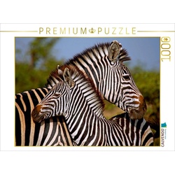 CALVENDO Puzzle CALVENDO Puzzle Zebra-Kleinfamilie, Afrika 1000 Teile Lege-Größe 64 x 48 cm Foto-Puzzle Bild von Wibke Woyke, 1000 Puzzleteile