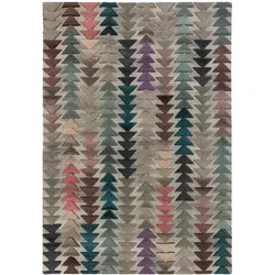 Kadima Design Wolle-Teppich mit Hoch-Tief-Effekt für Tiefe im Design, `Esk Jack`. 160x230 cm