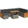 vidaXL Garten-Lounge-Set 9-tlg. grau