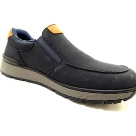 Rieker Herren B9062 Schnürhalbschuhe, blau, 42