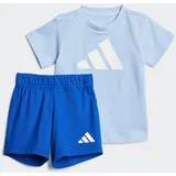 Adidas Kinder, Sportanzug Essentials Kids -Set, GLOBLU/WHITE, 92