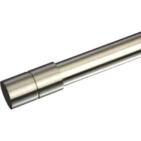LIEDECO Gardinenstangen-Endstück LIEDECO "Zylinder - Inox", silber (edelstahlfarben), B:2,4cm H:4,5cm L:4,5cm Ø:2cm, Gardinenstangenendstücke, Gardinenstangen-Endstück, 20 mm