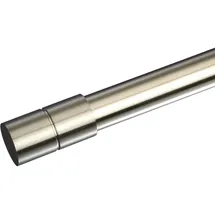 LIEDECO Gardinenstangen-Endstück LIEDECO "Zylinder - Inox", silber (edelstahlfarben), B:2,4cm H:4,5cm L:4,5cm Ø:2cm, Gardinenstangenendstücke, Gardinenstangen-Endstück, 20 mm