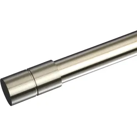 LIEDECO Gardinenstangen-Endstück LIEDECO "Zylinder - Inox", silber (edelstahlfarben), B:2,4cm H:4,5cm L:4,5cm Ø:2cm, Gardinenstangenendstücke, Gardinenstangen-Endstück, 20 mm