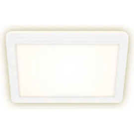 Briloner Slim LED Deckenleuchte 1-flg. eckig, 19x19 cm, weiß