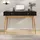 Idimex Schreibtisch Wanda mit 2 Schubladen aus Massivholz schwarz / Eiche farben Bürotisch mit konischen Beinen, Home Office Tisch, Büromöbel mit Stauraum