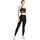 VS VARIOSPORTS Variosports Damen mesh Leggings lang mit Handy-Taschen - Leggins Sporthose Hüfttasche für Smartphone (mesh2-schwarz, XL) - XL