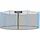 OEM Trampolin 366 x 374 cm inkl. Sicherheitsnetz Schwarz