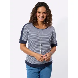 Casual Looks WITT WEIDEN Ringelshirt in marine-weiß-geringelt | Gr.: 50