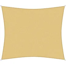 sunprotect 12025 Professional Sonnensegel, 5 x 4,5 m, Rechteck, wind- & wasserdurchlässig, beige