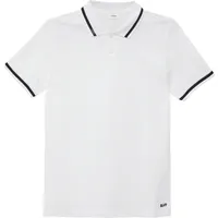 S.Oliver - Poloshirt aus Piqué mit Streifendetails, Jungen, weiß,