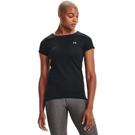 Under Armour Heatgear Armour SS, enganliegendes Funktionsshirt, atmungsaktives T-Shirt für Damen