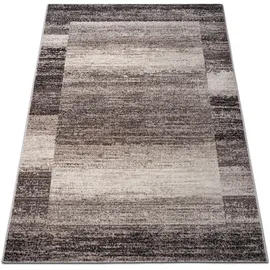 OTTO home Teppich OTTO HOME "Beldre" Gr. 6, braun, B:200cm H:9mm L:300cm, Kunstfaser, Teppiche, Teppich, mit besonders weichem Flor, Kurzflor, modernes Design, mit Bordüre