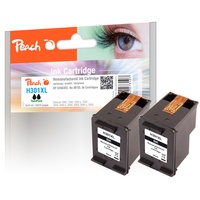 Peach PI300-485 Druckerpatrone 2 Stück(e) kompatibel zu HP No. 301XL, bk*2,