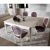 vaccari cav giovanni Esstisch 55 x 77 x 160 cm weiß