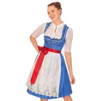 Krüger Madl Dirndl Midi Dirndl 2tlg. - CHEYENNE - blau blau 32