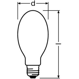 Osram LEDVANCE Vialox-Lampe NAV-E 68W E27 RWL1