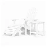 vidaXL Adirondack Gartenstuhl 73 x 45 x 92 cm weiß 1 St.