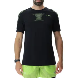 Uyn Padel Series Smash kurzarm Padel Tennisshirt Herren B995 black onix/lime S