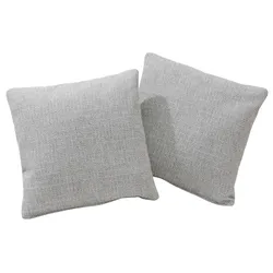 Sofakissen HOME AFFAIRE "Palmera", silber (silberfarben), B:45cm H:45cm T:15cm, Obermaterial: 100% Polyester, Polsterauflagen, passend zur Serie »Palmera«, 2 Stück im Set