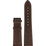 Certina - Leder Ds Podium Gent Square Lederband Braun 22/18mm, Ohne Schnalle, Xl C610014014 - alligator-prägung,braun,kalb