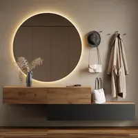 Planetmöbel Flur Möbel Garderobe Hängeschrank 160cm doppelt Gold Eiche