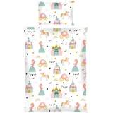 BestLivings Kinder Bettwäsche 100x135cm / 40x60cm - Prinzessin