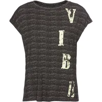 LAURA SCOTT T-Shirt in schwarz-weiß-gemustert | Gr.: 36/38,