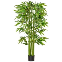 Homcom künstliche Pflanze im Bambus Pflanzen Design bunt Ø17 x 160H cm