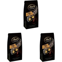 Lindt Schokolade LINDOR Kugeln 70% Kakao Extra Dunkel | 137 g Beutel | ca. 10 Kugeln feinherbe Edelbitter Schokolade mit zartschmelzender Füllung | Pralinen-Geschenk | Schokoladen-Geschenk